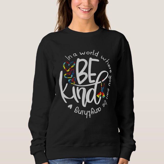 Autism Awareness Kindness Ribbon Heart  1 T Shirt (Framsida)