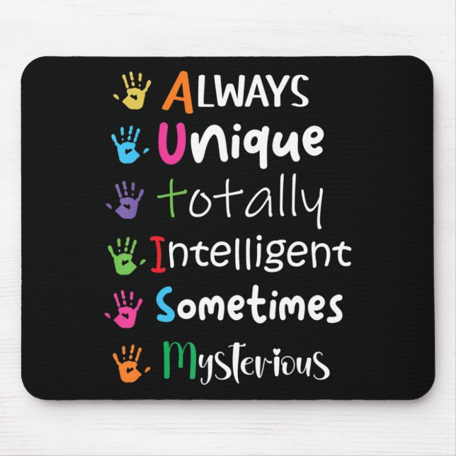 Autism Awareness Kindness Shirt Alltid Unikt Tota Musmatta (Framsidan)