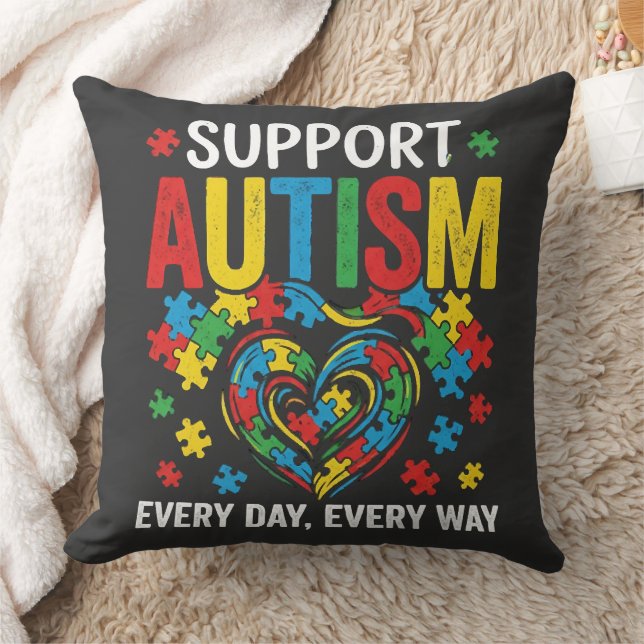 Autism awareness kudde (Filt)