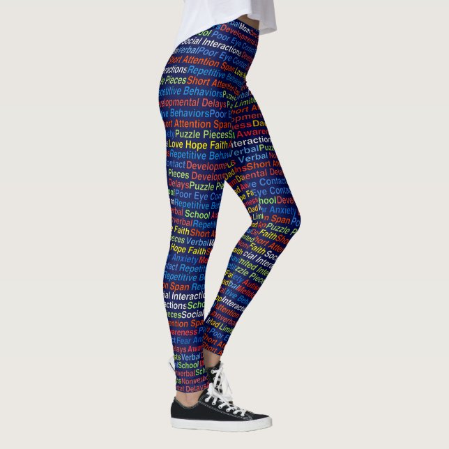 Autism Awareness Leging Leggings (Höger)