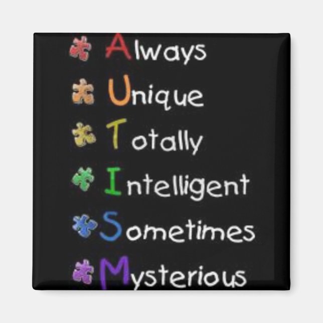 Autism Awareness Magnet (Framsidan)