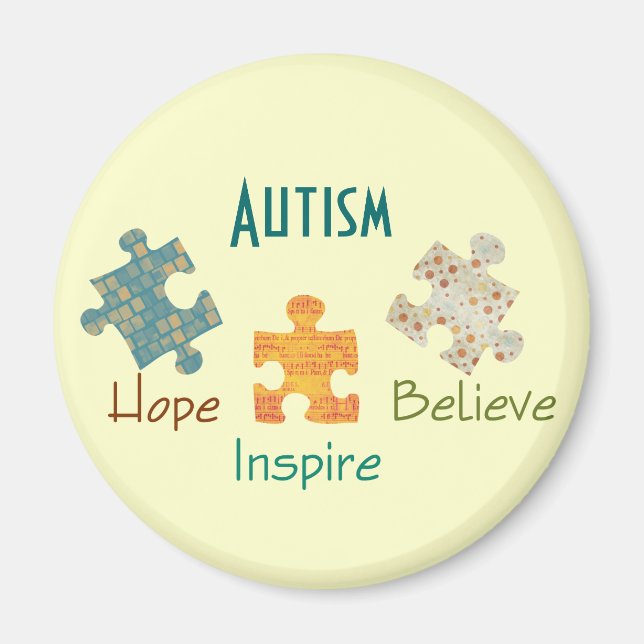 Autism Awareness Magnet (Framsidan)