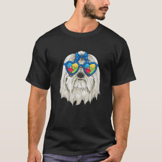 Autism Awareness Maltese Hund Puzzle Boys Kids Gif T Shirt