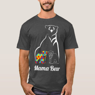 Autism Awareness Mamma Bear Mamma Autistic Child T Shirt
