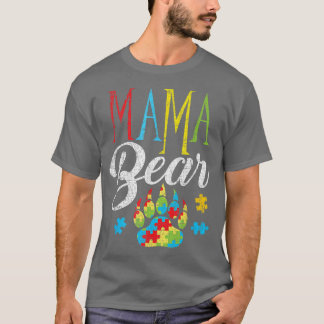 Autism Awareness Mamma Bear Puzzle Biet Premium T Shirt