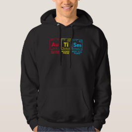 Autism Awareness mamma Inslag Periodic Bord Hoodie