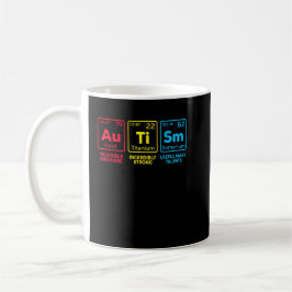 Autism Awareness mamma Inslag Periodic Bord Kaffemugg