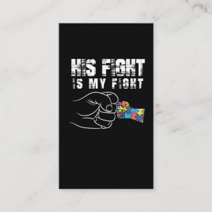 Autism Awareness Mamma Pappa Autistic Kid Visitkort