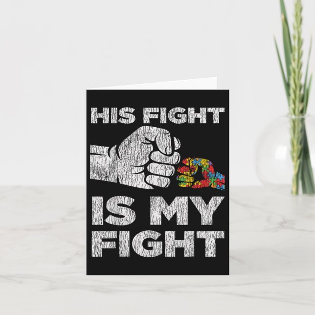 Autism Awareness Mamma Pappa Parants Autistic Kids Kort (Framsida)