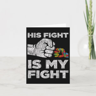 Autism Awareness Mamma Pappa Parants Autistic Kids Kort