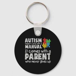 Autism Awareness Mamma Pappa Parants Autistic Kids Nyckelring