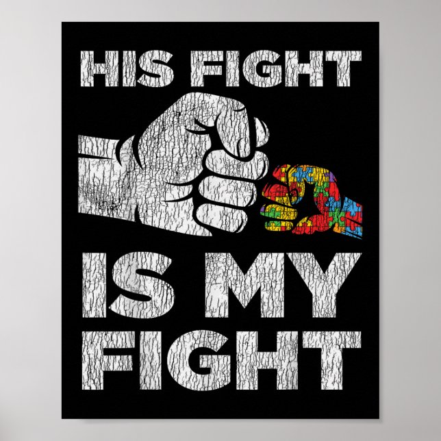 Autism Awareness Mamma Pappa Parants Autistic Kids Poster (Framsidan)