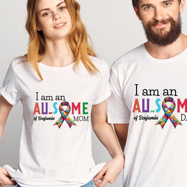 Autism Awareness Mamma T Shirt (Skapare uppladdad)