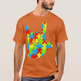 Autism Awareness Månad 4 T Shirt
