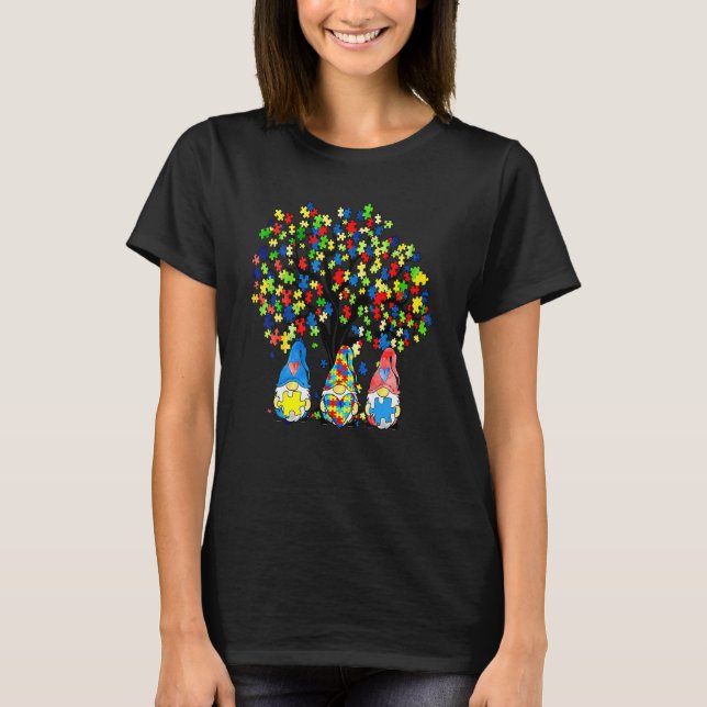 Autism Awareness Månad april Autistic Acceptance B T Shirt (Framsida)