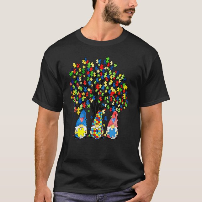 Autism Awareness Månad april Autistic Acceptance B T Shirt (Framsida)