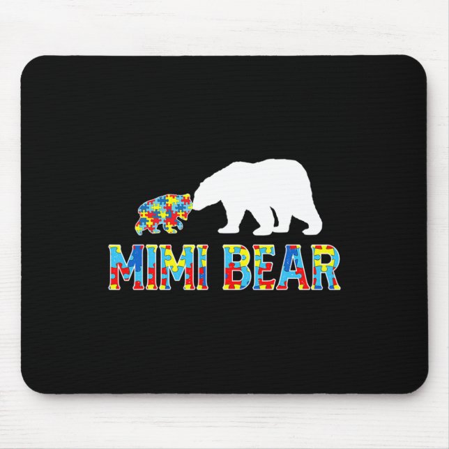 Autism Awareness Mimi Bear Puzzle Support Autistic Musmatta (Framsidan)