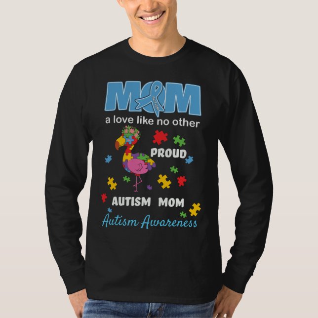 Autism Awareness Mom Mother Love Proud Autism Mama T Shirt (Framsida)