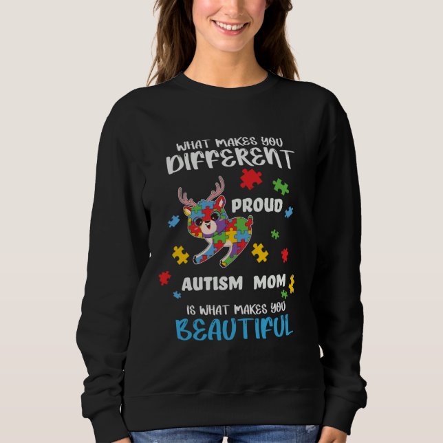 Autism Awareness Mom Proud Mother Autistic Boys Gi T Shirt (Framsida)