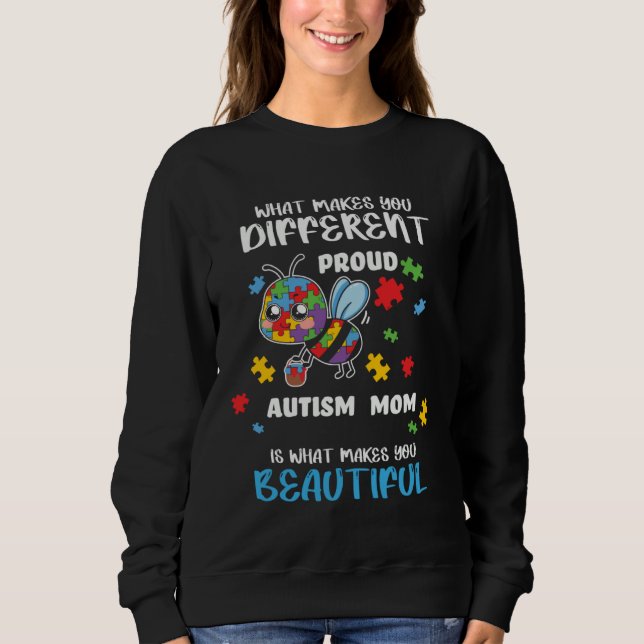 Autism Awareness Mom Proud Mother Autistic Boys Gi T Shirt (Framsida)