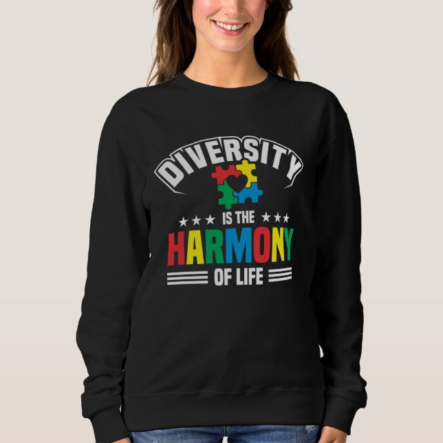Autism Awareness Month Diversity Is The Harmony Of T Shirt (Framsida)