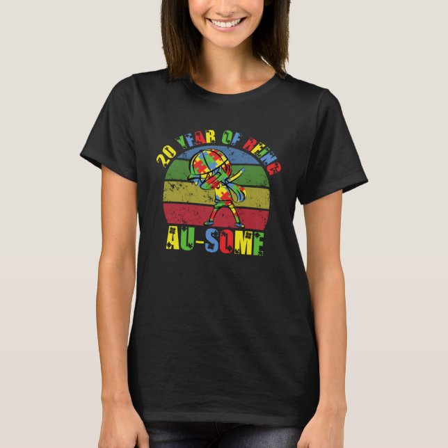 Autism Awareness Month Fantastisk 20-årig unge Aut T Shirt (Framsida)