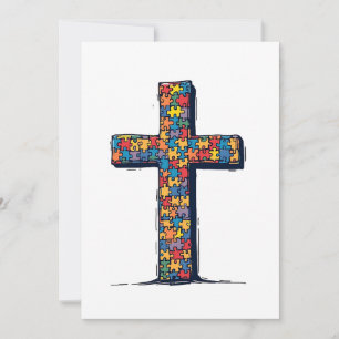 Autism Awareness Month Kristi religion Jesus Julkort