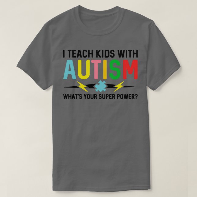 Autism Awareness Month Mamma Austistic Son Teacher T Shirt (Design framsida)