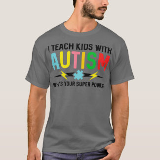 Autism Awareness Month Mamma Austistic Son Teacher T Shirt