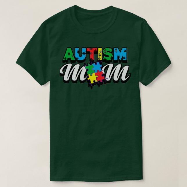 Autism Awareness Month Proud Autism Mamma Pappa Au T Shirt (Design framsida)