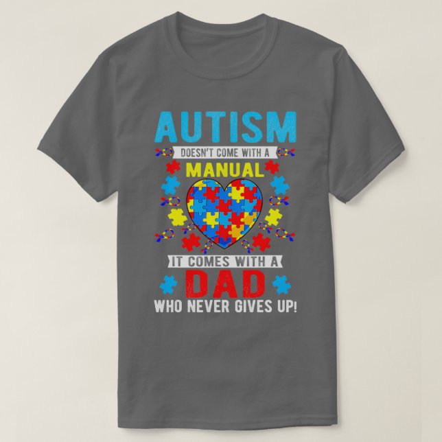 Autism Awareness Month Proud Autism Pappa Pappa Su T Shirt (Design framsida)