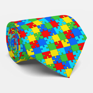 Autism Awareness Month Rainbow Puzzle Slips
