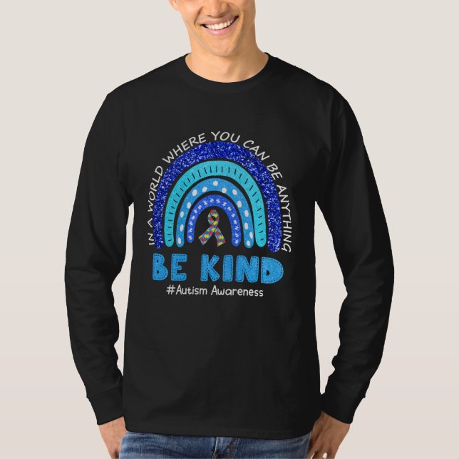 Autism Awareness Month Support Be Kind Puzzle Piec T Shirt (Framsida)