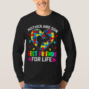 Autism Awareness Mor and Son Asd Autism Warrior T Shirt