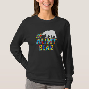 Autism Awareness Moster Bear Puzzle Support Autist T Shirt