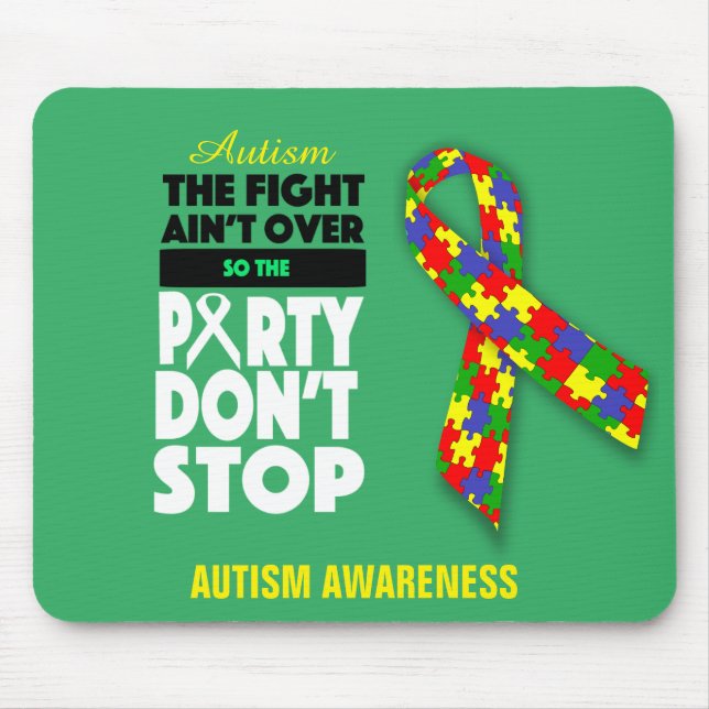 Autism Awareness Mousepad Musmatta (Framsidan)