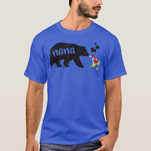 Autism Awareness Nana Bear Puzzle Biet Autistic G T Shirt