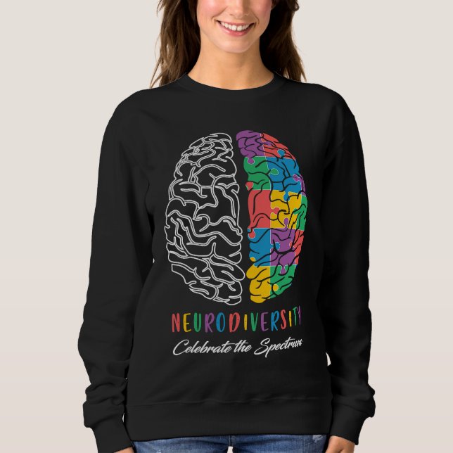 Autism Awareness Neurodiversity Celebrate The Spec T Shirt (Framsida)