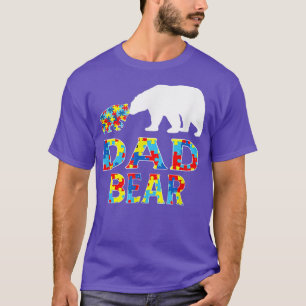 Autism Awareness Pappa Bear Support Autistic 65 T Shirt