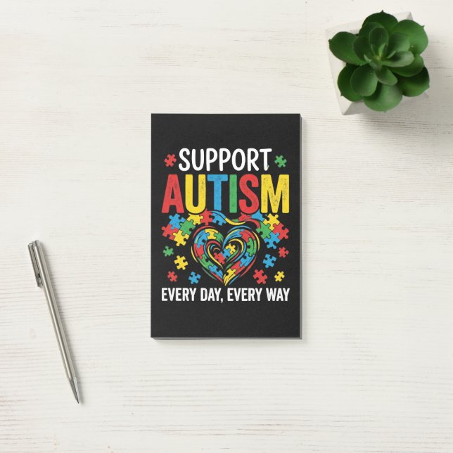 Autism awareness post-it block (Kontor)