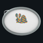 Autism Awareness Puzzle Biet Autist, påsk<br><div class="desc">Påsk Rabbit Autism Awareness Puzzle Biet Autistic Bunny Långärmad</div>