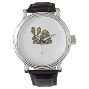 Autism Awareness Puzzle Biet Autist, påsk Armbandsur