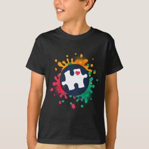 Autism Awareness Puzzle Biet Kärlek Autistic Suppo T Shirt