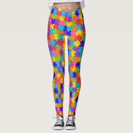 Autism Awareness Puzzle Biet Leggings