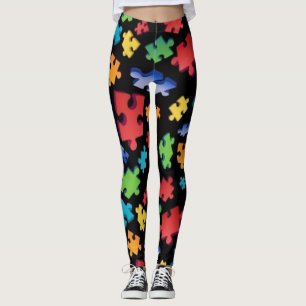 Autism Awareness Puzzle Biet Leggings
