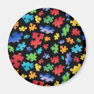 Autism Awareness Puzzle Biet Magnet