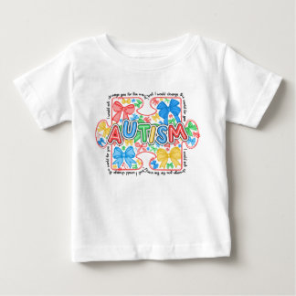 Autism Awareness Puzzle Biet med Coquette Bows T Shirt
