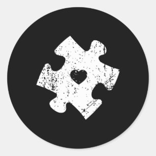 Autism Awareness Puzzle Biet Pocket Shirt Autisti Runt Klistermärke
