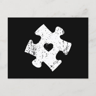 Autism Awareness Puzzle Biet Pocket Shirt Autisti Vykort