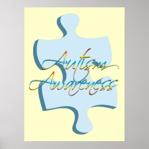 Autism Awareness Puzzle Biet Poster konst